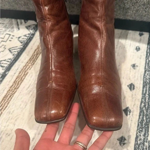 Brown Leather Ankle Boots-Sesto Meucci - Picture 6 of 9